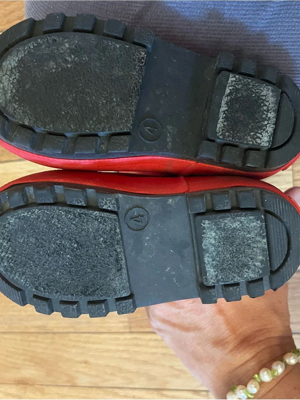 Carter's Red Kids Firefighter Rain & Snow Boots with Black Handles
